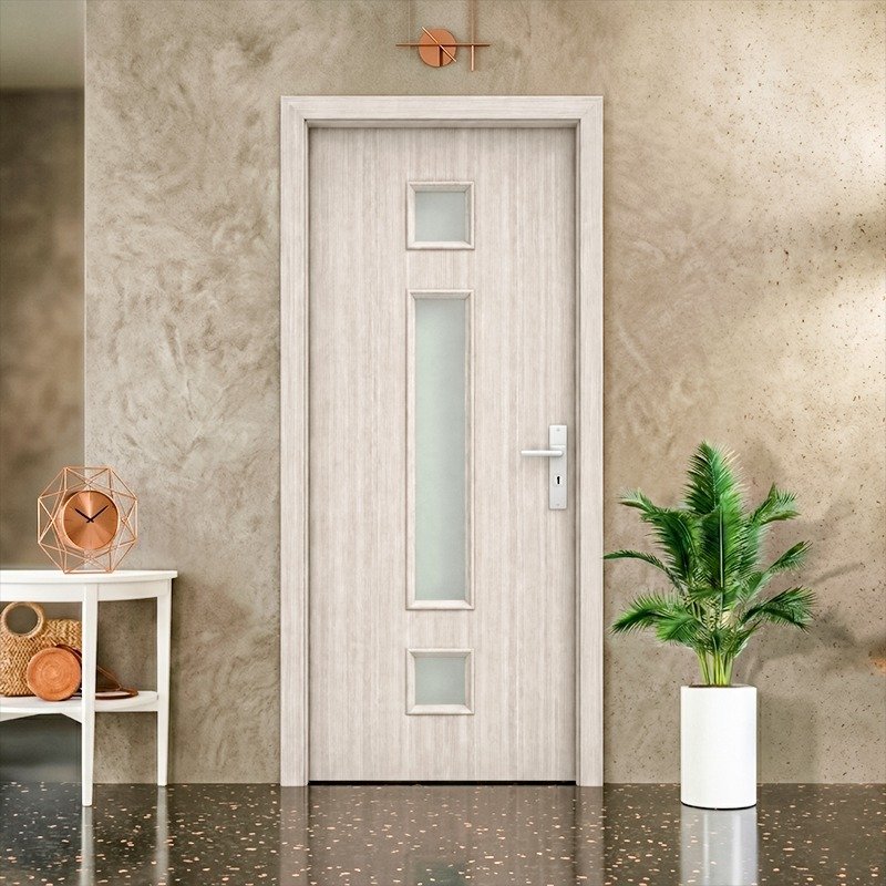 N Mohammad WPC Glass Door (Black) - NMG 06