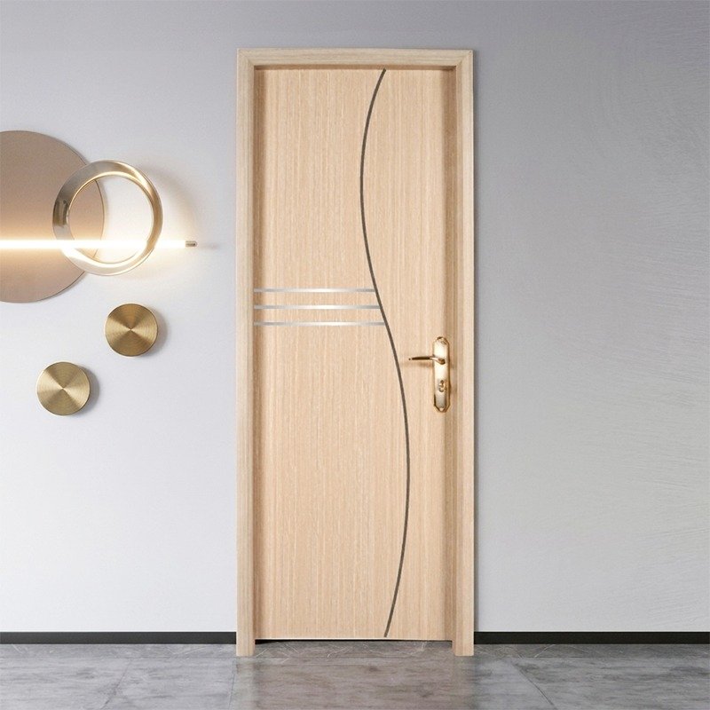 N Mohammad WPC Door with SS Bit (Off White) - NMB 06