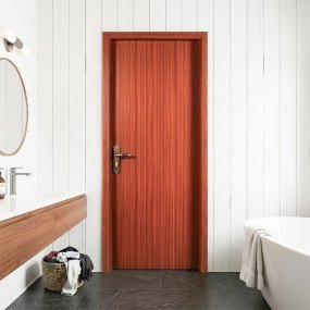 N Mohammad WPC Door Solid Texture (Mahogany)