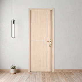 N Mohammad WPC Door with SS Bit (Off White) - NMB 07